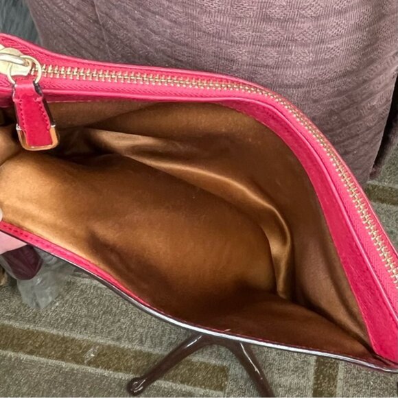 Coach Red Leather Madison East West Swingpack Crossbody Bag Purse - Picture 6 of 11